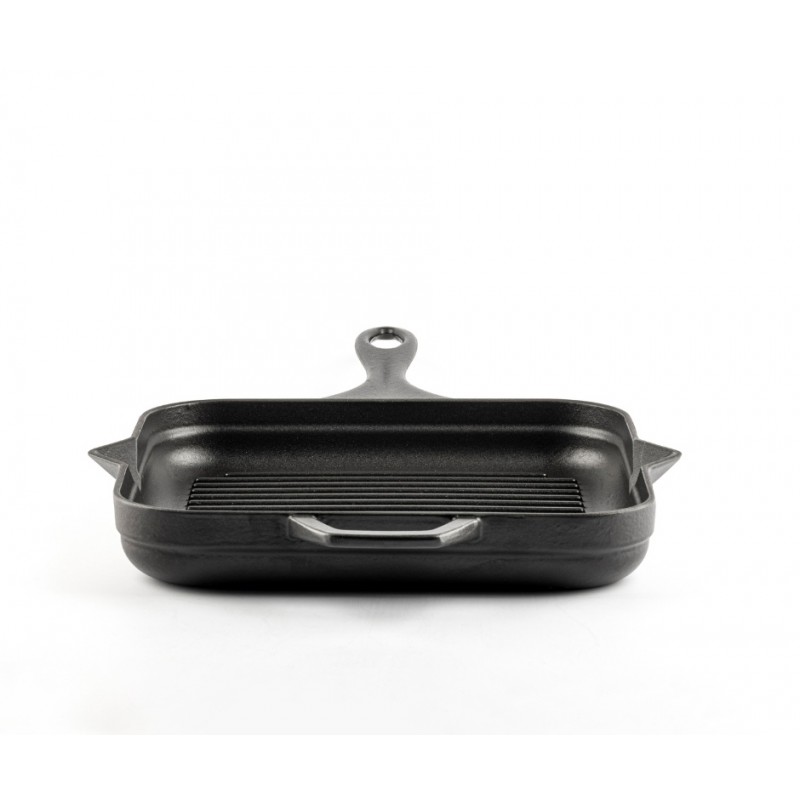 Emaljēta čuguna grila panna Hosse, Black Onyx, 28x28cm | Čuguna grila panna | Čuguna panna |