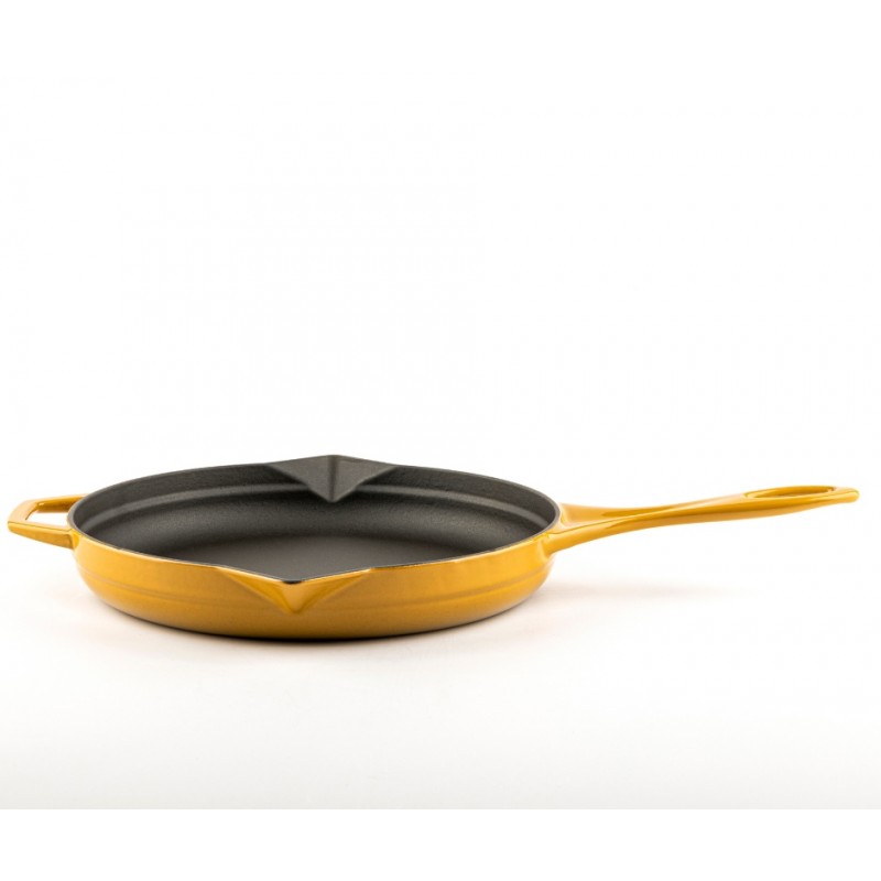 Emaljēta čuguna panna Hosse, Dijon, Ф28cm | Plakana čuguna panna | Čuguna panna |