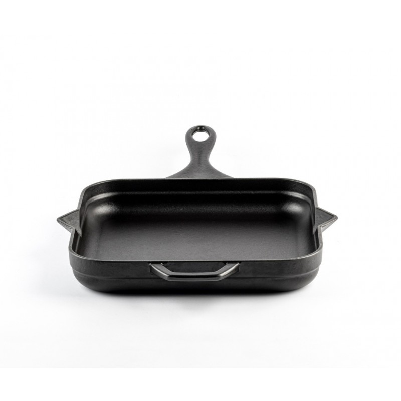 Emaljēta čuguna panna Hosse, Black Onyx, 28x28cm | Plakana čuguna panna | Čuguna panna |