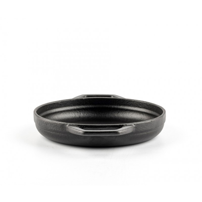 Emaljēta čuguna panna ar diviem rokturiem Hosse, Black Onyx, Ф16cm | Plakana čuguna panna | Čuguna panna |