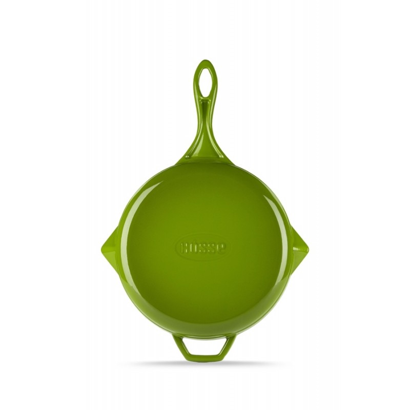 Emaljēta čuguna grila panna Hosse, Bamboo, Ф24cm | Čuguna grila panna | Čuguna panna |